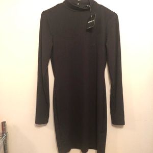 Forever 21 • Black Ribbed Boyd-Con Dress •NWT